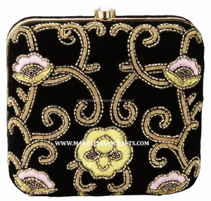 Beaded Decorative Clutch Purse For Wedding Party - Product Image 1