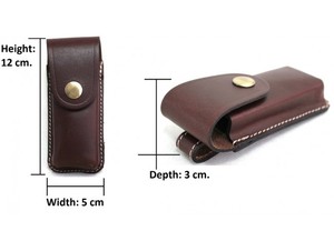 Tabaco de cuero de grano bolsa | Cuchillo bolsa - Product Image 2