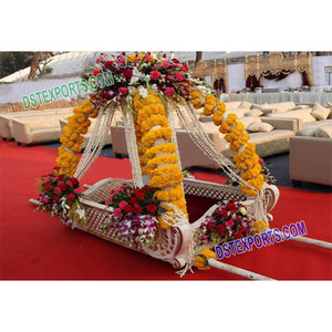 Pakistani <b>Wedding</b> Doli <b>Wedding</b> Wooden Carved Open Doli Traditional Dolis - Product Image 1