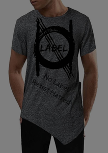 เสื้อยืดสำหรับผู้ชายทรงเรียวตัดด้านหน้าและทรงกลมด้านหลังสำหรับ OEM แบบกำหนดเอง - Product Image 2