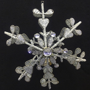 Portavelas votivo de cuentas de perlas de cristal para bolas de Navidad y adornos de árboles - Product Image 1