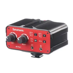 Saramonic SR-PAX1 पर 2-चैनल XLR-कैमरा DSLR के लिए ऑडियो एडाप्टर और मिक्सर और Mirrorless और वीडियो कैमरों