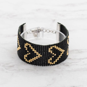 Bracelet en perles tissées à la main, bijoux faits main, bracelet en perles de rocaille tissées à la main, bonheur fait main - Product Image 1