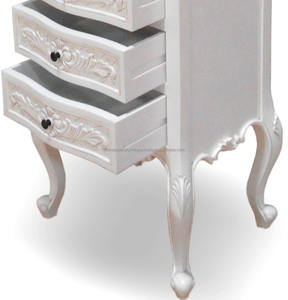 MUEBLES DE Indonesia-mueble clásico francés de mesita de noche Tallboy 5 cajones - Product Image 6