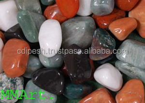 Cailloux et galets de verre colorés de conception moderne mélange de pierre naturelle pour des applications de jardin en gros - Product Image 2