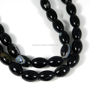 Exclusivas Cuentas de Ónix Negro Liso de 15 Pulgadas y 10 mm, 274.10 Quilates - Product Image 1