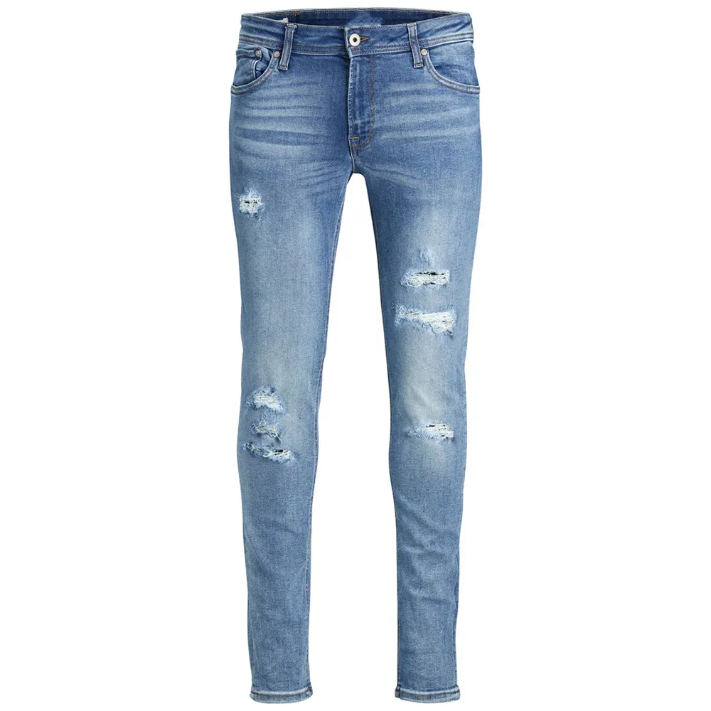 סיטונאי גברים של מכנסיים Ripped ג 'ינס מכנסיים 2018 האחרון עיצוב ג' ינס הקיץ דק למתוח גברים ג 'ינס Slim Fit מכנסיים נוער מגמת ארוך