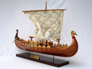 VIKINGG..VIKINGG BOAT - Navire ancien en bois - Artisanat du Vietnam - Product Image 2