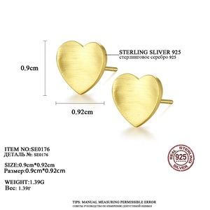 Hoa Tai Thời Trang CZCITY Mẫu Thiết Kế Hoa Tai Trái Tim Mẫu Mới Dành Cho Nữ Trang Sức Bạc 925 Bán Buôn Hoa Tai Nhỏ Gọn - Product Image 2