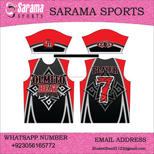 Maillot de softball en gros sur mesure sublimé en polyester 100%, avec logo personnalisé, - Product Image 2