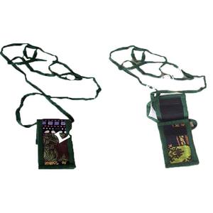 Funda móvil de tela de yute a la moda para todas las estaciones, bolso de mano para mujer, hecho de yute, elegante bolso de mano para móvil - Product Image 2