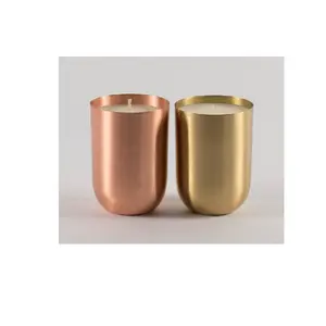 Modern Design Decoration Candle Jar Candle Holder Made of Metal Candle Jar for Home <b>Lighting</b> Accessories in Affordable Price - Product Image 1