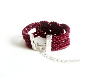   Pulsera de nudo de cuerda hecha a mano, pulsera náutica, regalo de amistad con nudo náutico - Product Image 1