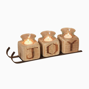 Wooden <b>Tealight</b> Candle <b>Holder</b> - Product Image 1