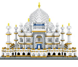 Arte de laca Taj Mahal de madera con pintura a mano, arte de laca de madera hecho a mano, decoración del hogar trabajo de madera - Product Image 3