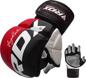 2023 guantes de boxeo MMA de cuero de alta calidad envoltura rápida entrenamiento jaula de boxeo lucha