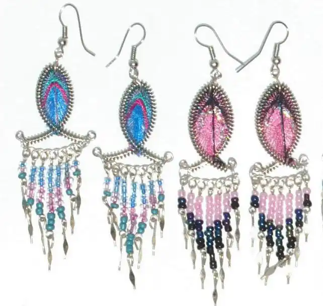 Details 90+ silk thread earrings pics best