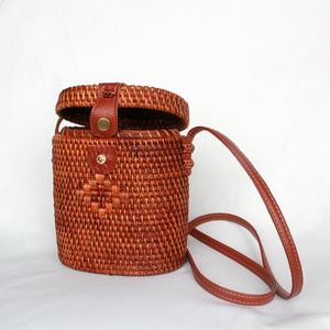 Écologique miel marron sac en rotin - Product Image 1