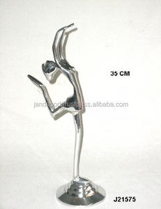 Figurine de danseur Bally en aluminium poli, décoration d'intérieur, sculpture en finition miroir ou mate, pour cadeau ou artisanat, modèle imprimé à la main - Product Image 2
