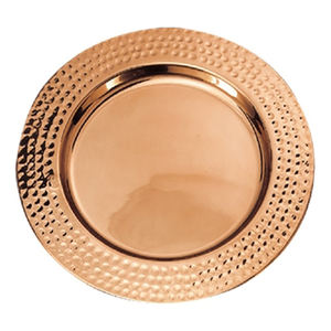 Cuivre martelé sous la plaque ronde - Product Image 1