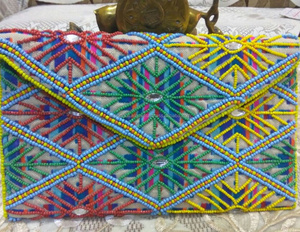 Bolso de noche con cuentas para mujer, bolsa de fiesta, bohemio, gitano, 2018 - Product Image 1
