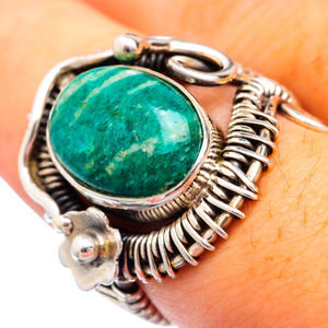 แหวนเงินสเตอร์ลิง925ดอกไม้ Amazonite - Product Image 2