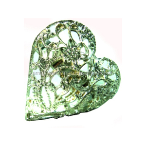 Nouveau rond de serviette décoratif coeur rond de serviette avec Design Floral vente chaude rond de serviette dans un porte-mouchoir en forme de coeur - Product Image 6