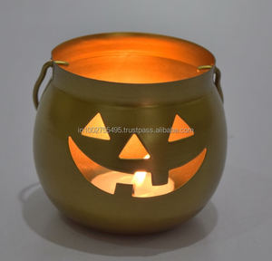 Elegant <b>Black</b> Gold Finished Iron Tea Light Votive <b>Candle</b> Holder <b>Lantern</b> Jar Design Handmade Christmas Home Decoration Wedding - Product Image 4