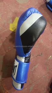 Gants de combat et de boxe en cuir, 20 pièces, meilleure vente, en couleurs bleues, 8oz, 10oz, 12oz, 14oz, 16oz, vente en gros, OEM personnalisé - Product Image 6