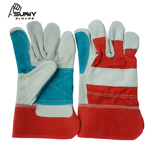 Alta calidad doble Palma de cuero de vaca guantes de trabajo - Product Image 1