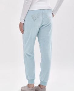 Pantalon de survêtement en velours rayé doux pour femmes, pantalon de survêtement et de jogging en coton Polyester - Product Image 1