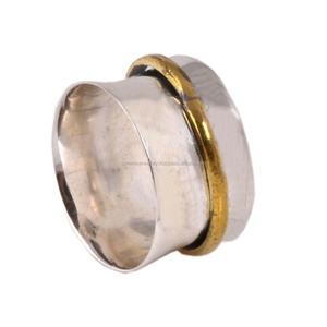 Unisex 925 Silver Brass Wholesale Meditation Spinner Rings <b>Anxiety</b> Relief <b>Jewelry</b> for Weddings Parties Engagement Occasions - Product Image 1