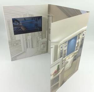 Factory Greeting Paper Card Lcd Tft HD Screen Business Advertising 4"4.3"4.5" 5"7"9"10inch Lcd Video Brochure Cards Boite Video