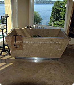 Bañera de mármol de piedra Natural de diferentes tamaños, baño de pie, bañera de mármol y travertina, bañeras y lavabos hechos en Turquía - Product Image 5
