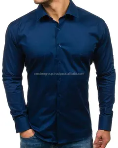 土耳其制造高品质热卖批发廉价修身100% 棉时尚新设计男式衬衫