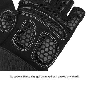 Guantes deportivos de microfibra de medio Dedo de calidad superior unisex cuero transpirable para levantamiento de pesas y ciclismo para equipo de gimnasio - Product Image 5