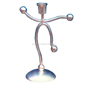 Durable Multifunctional Use <b>Dinner</b> Metal <b>Candle</b> Holders Unique Shape Silver Finishes <b>Candle</b> Stand for Home Decor <b>Candle</b> Holder - Product Image 1