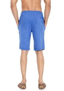 Bermudas de gimnasio personalizadas para hombre, 100% algodón, forro polar, Terry, informal, estampado sólido, hasta la rodilla, tallas medianas, decoración de bolsillo, tamaño - Product Image 6
