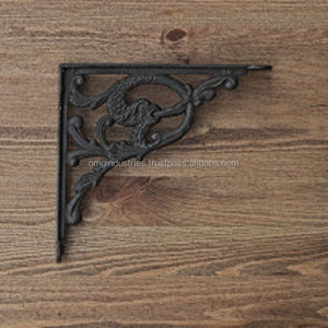 Estantes de pared de Diseño Industrial de OMG Industries, soporte de estante de desplazamiento de estilo victoriano resistente, soporte de estante de hierro fundido de 6*6 pulgadas - Product Image 2