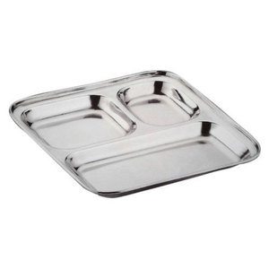 Thl rectangulaire en acier inoxydable, argent, - Product Image 2