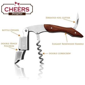 Ouvre-bouteille-Tire-bouchons professionnels pour bouteilles de <span class=keywords><strong>vin</strong></span> avec coupe-feuille et décapsuleur-<span class=keywords><strong>Clé</strong></span> à <span class=keywords><strong>vin</strong></span> manuelle pour serveurs - Product Image 5