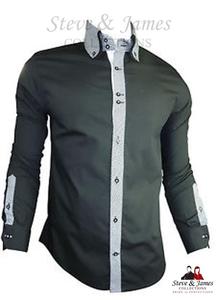Venditore caldo Casual Plaid Modello Su Misura Shirt per gli uomini da Steve e James - Product Image 6