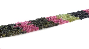 Gema de turmalina Natural multicolor, cuentas de Chips lisas sin cortar para fabricación de joyas, piedra de regalo increíble - Product Image 3