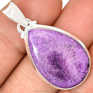 Pendentif de déclaration en argent Sterling 925, 1 pièce, pierres précieuses naturelles, pour hommes et femmes - Product Image 1