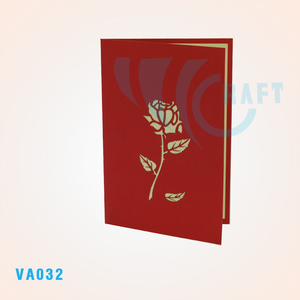 Tarjeta de Felicitación 3D con Flores para Recuerdo de Cumpleaños - Manualidades de Papel Hechas a Mano, Estilo Anime, Ángel, Animal, Impresión en Serigrafía, Viet-craft - Product Image 5