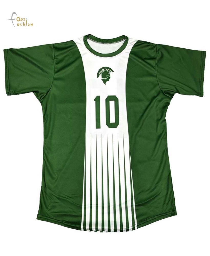 Camiseta de futbol verde y blanca Clearance