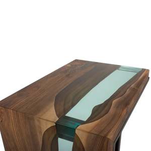 Luxury Antique Design Solid Live Edge <b>Wooden</b> Side <b>Table</b> End <b>Table</b> Sofa <b>Table</b> Coffee <b>Table</b> Ultra Clear Epoxy <b>Resin</b> Home Furniture - Product Image 5