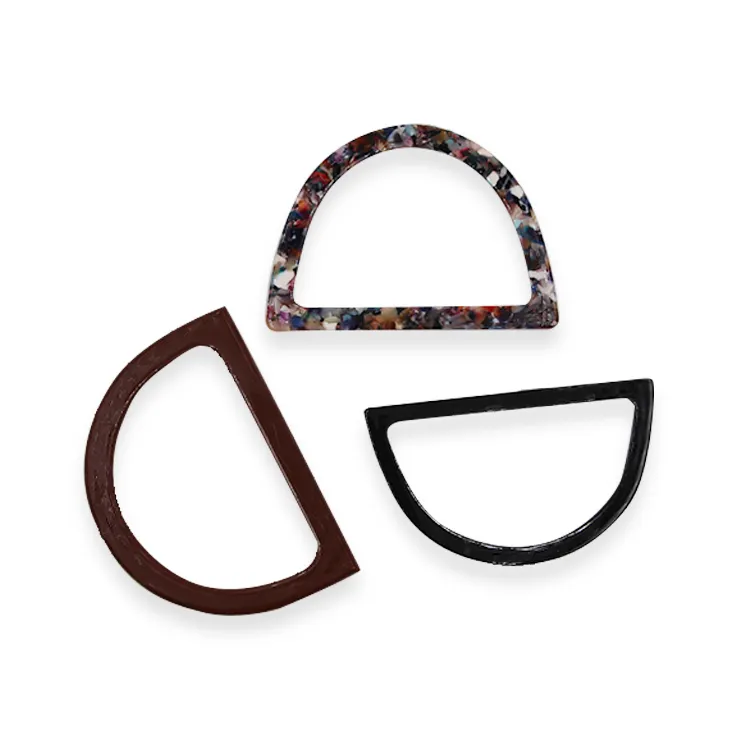 Hars acetaat vel acryl Lucite Karton Bagage Gift Zwart Plastic handvat sieraden accessoire door Chinese fabrikant