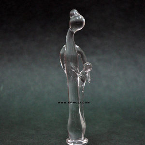 Figurines miniature mère et enfant, sculpture en verre artistique - Product Image 2