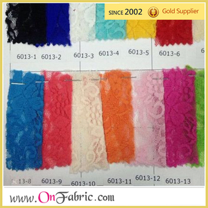 ผ้ายืดสแปนเด็กซ์ราเชลยาว155ซม. ผ้าลูกไม้ไนล่อนถักสีทึบสำหรับใช้ตัดเย็บเสื้อผ้า - Product Image 2